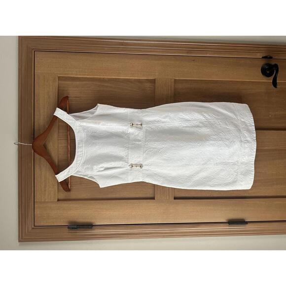 Vineyard Vines For Kentucky Derby White Textured Mini Dress Women’s size 6 - Picture 2 of 12